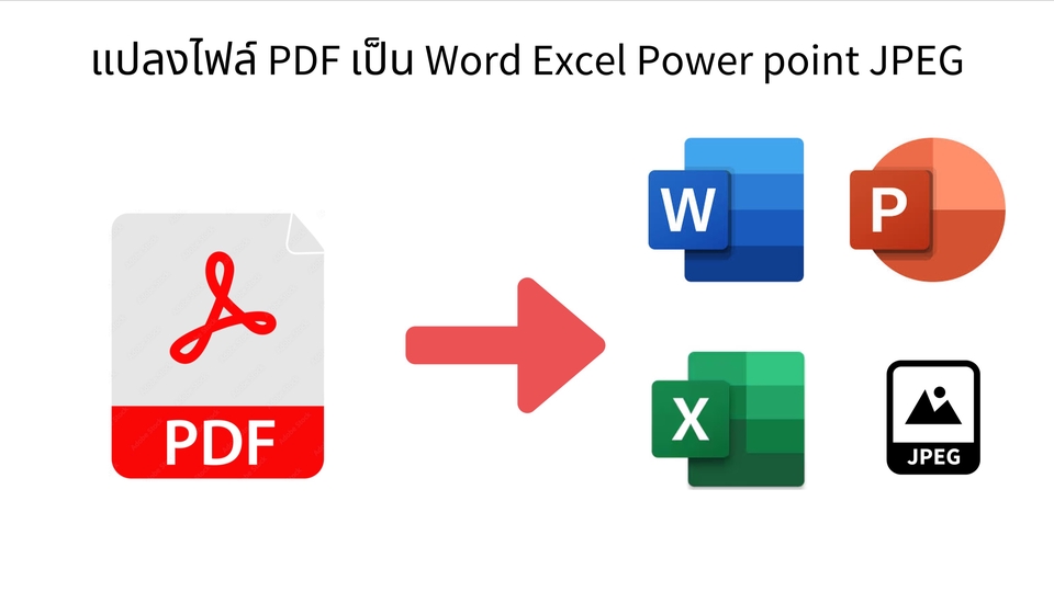 งานเปลี่ยนแปลงเอกสาร PDF