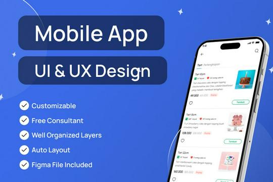 Desain UI/UX untuk Mobile App Android/iOS