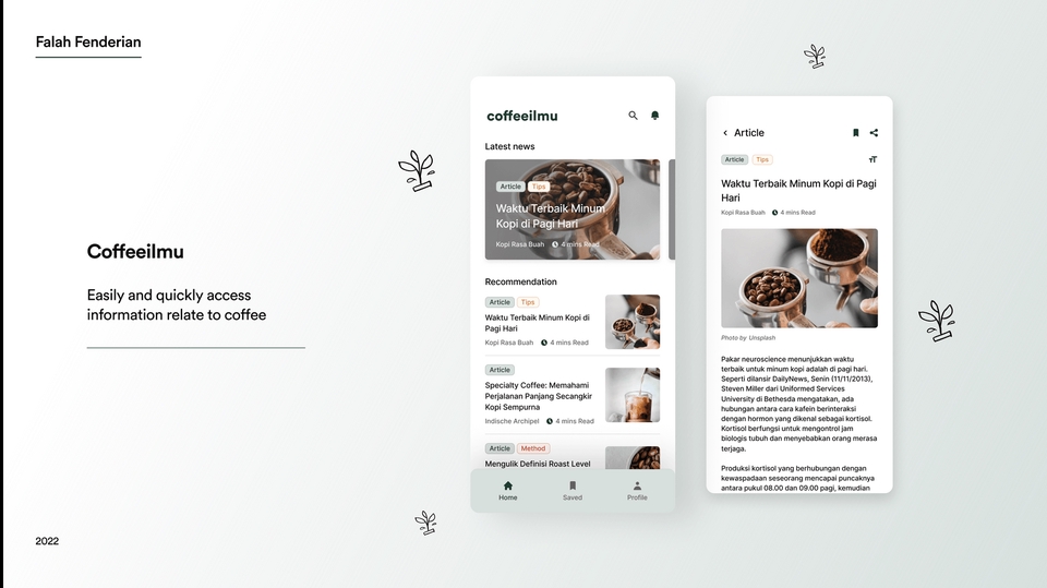 Minimalis UI/UX Design For Mobile App (Free Wireframe)