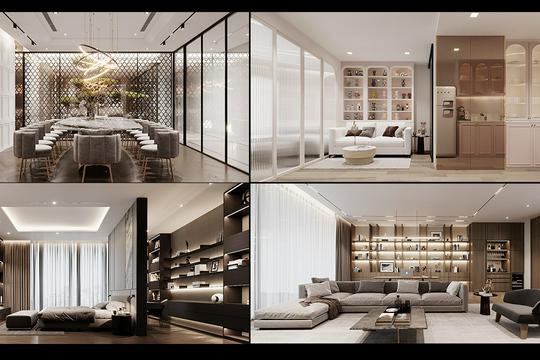 รับงานจัดทำภาพ Interior 3D Perspective