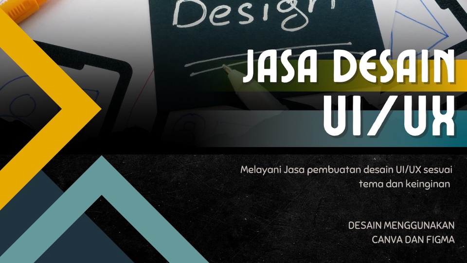 Desain Tampilan UI/UX dengan gaya sesuai simple dan modern