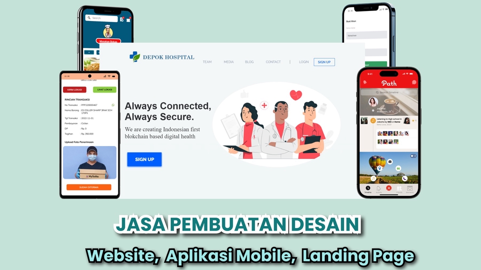 Desain UI UX Mobile App,Website dan Landing Page