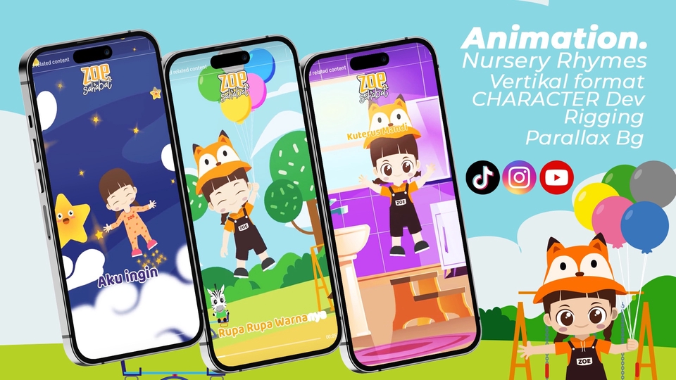 Pembuatan Animasi Untuk Lagu Anak