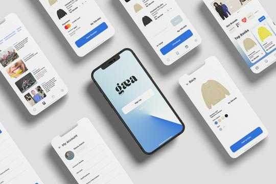 Minimalist UI UX Design for Website, Mobile and Landing Page