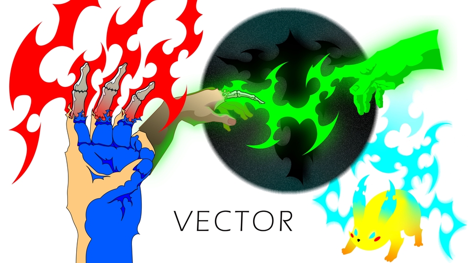 งานวาดภาพประกอบด้วย Vector