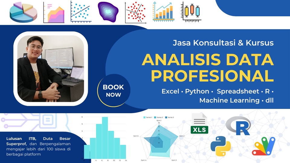 Jasa Analisis Data Profesional - Excel, Python, R, dan Visualisasi