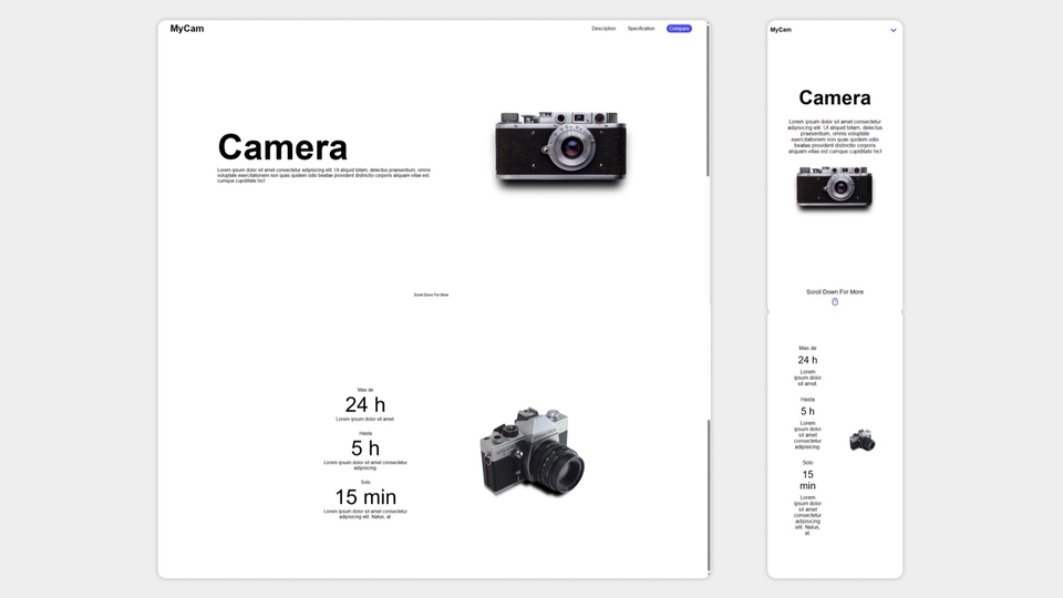 Landing Page for Product Catalog (Gadget)