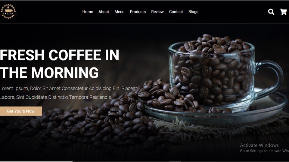 UI/UX Design Coffee Shop for Application Base on Website