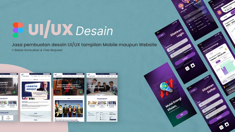 Jasa Design UI/UX Mobile & Website