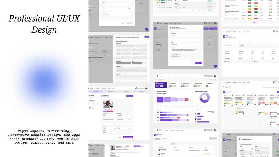Desain UI/UX All-in-One (Landing Page, Wxebsite Responsif, Web Apps ...