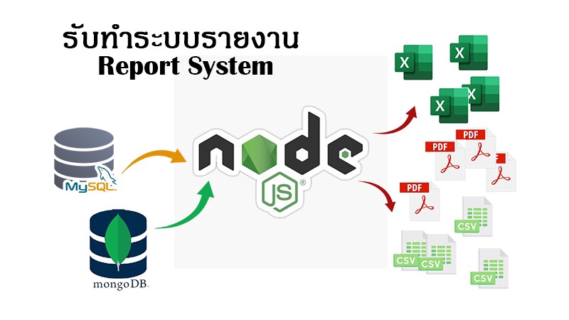 Report System Picture รับทำระบบรายงาน(Report System) งานฝั่งหลังบ้าน(Backend)