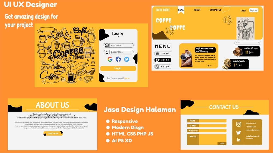Design Website HTML CSS JS PHP