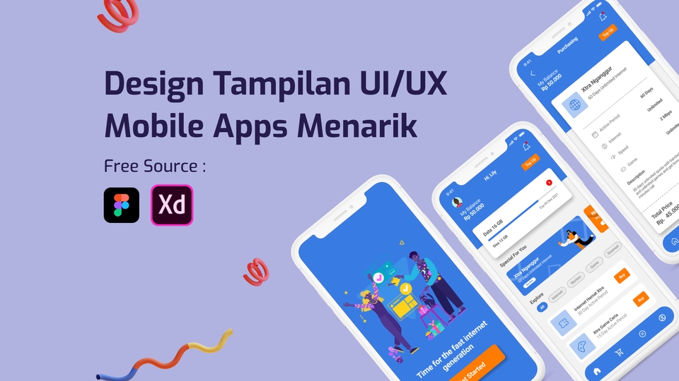 Jasa Desain Tampilan UI/UX Mobile App atau Website image.
