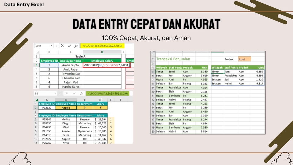 Data Entry Excel 100% Akurat dan Cepat