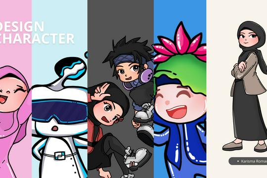 DESAIN KARAKTER [ Mascot, ilustrasi, dll ]