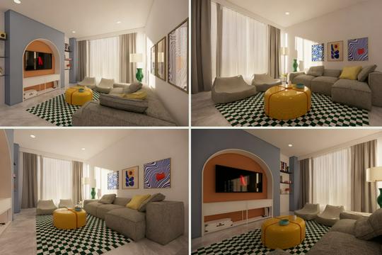 3D Interior Design and Rendering