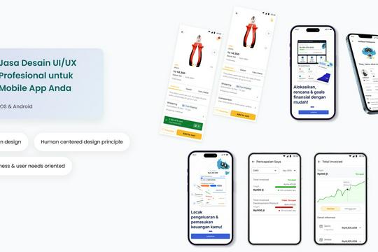 Jasa desain profesional UX/UI untuk aplikasi mobile (Android/iOS ...