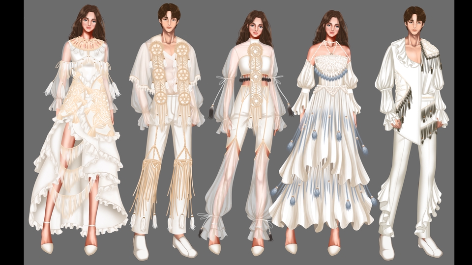 Sketch design!! ออกแบบเสื้อผ้าผู้หญิง ผู้ชาย และเด็ก