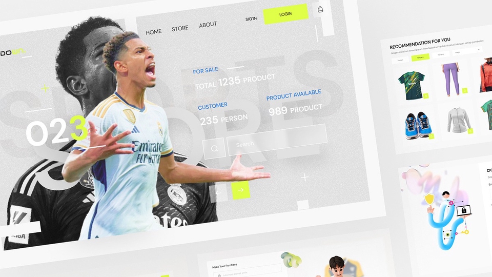 UI/UX Design - Figma dengan Style Guide, Components, Design System ...