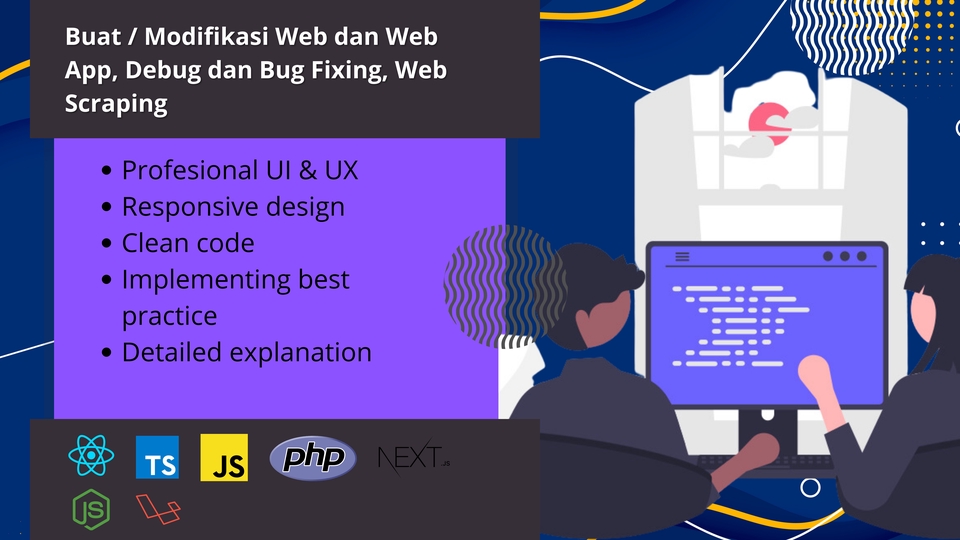 Jasa Pembuatan dan Modifikasi pada Website dan Web App, Debug dan Bug ...