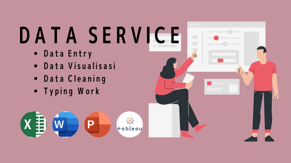 Data Service Menyediakan jasa data entri, dan data visualisasi