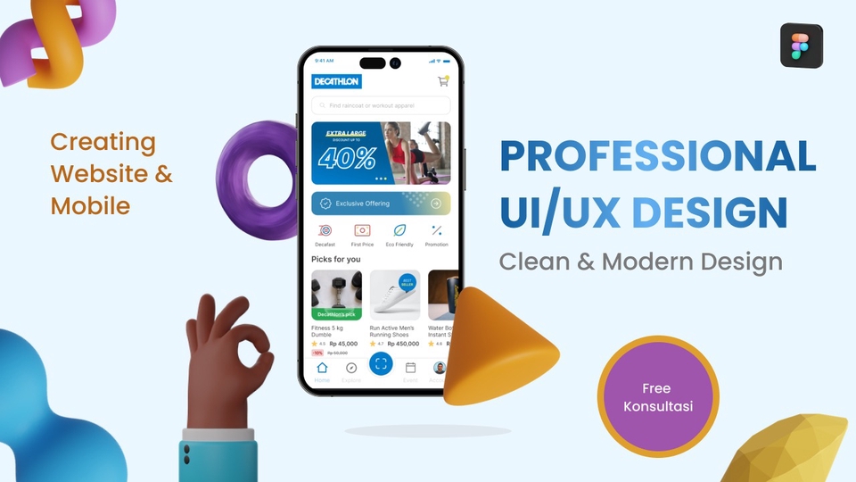 Design Website & Mobile UI/UX dengan Figma