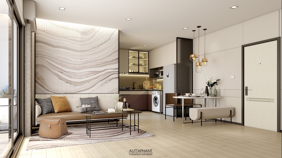 รับออกแบบ / เขียนแบบงานตกแต่งภายใน / ทำภาพ 3D Perspective บ้าน, คอนโด ...