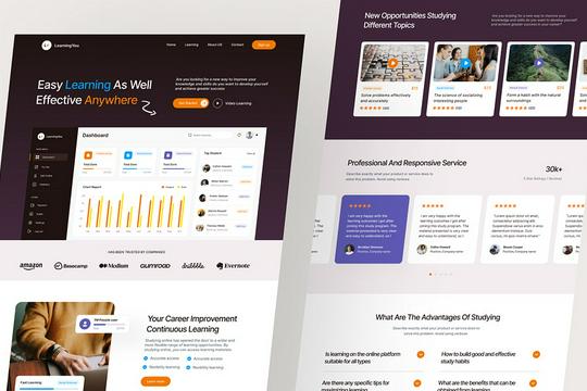 UI/UX Website Design Bersih & Modern