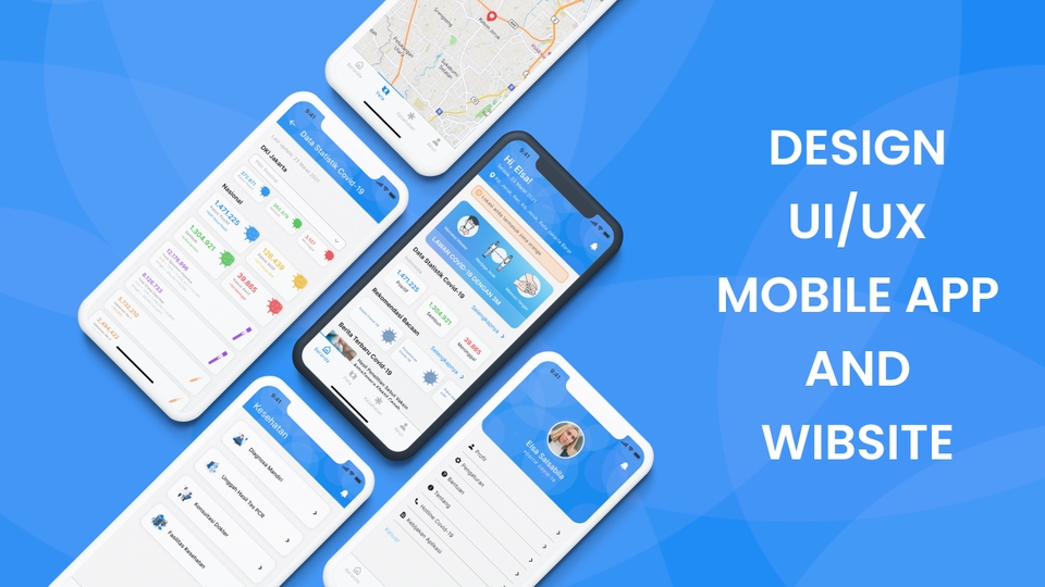 Desain Tampilan UI/UX Mobile App atau Website