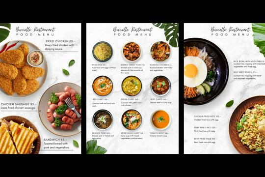 Desain Menu Makanan, Menarik, Proses Jadi Cepat