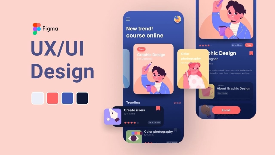 ออกแบบ UX/UI Website, Application ให้สวยงาม ทันสมัย ใช้งานง่าย