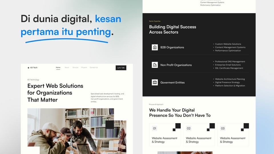 UI/UX Design Landing Page for Personal & Company Website, With a Simple ...
