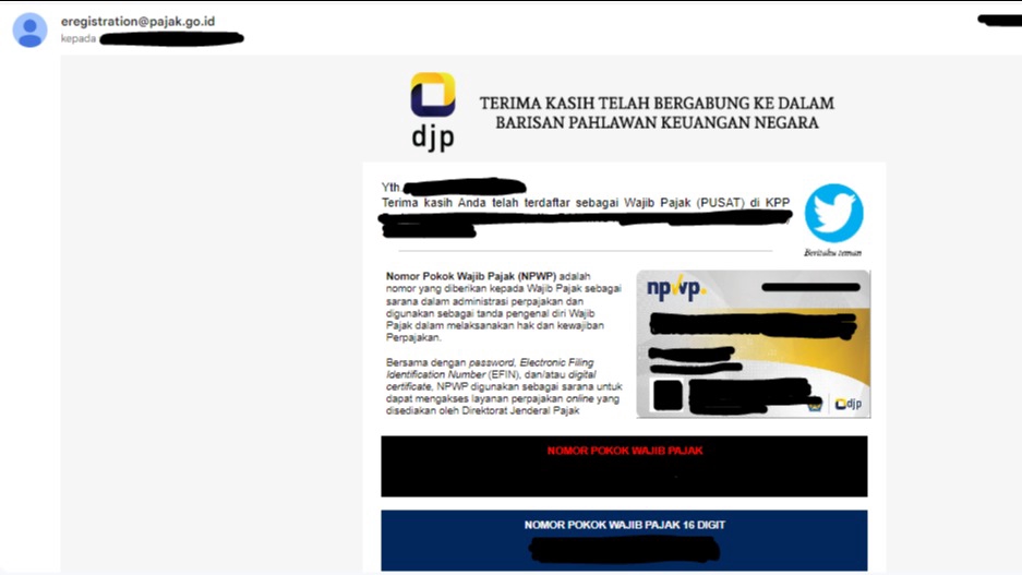Jasa Pembuatan NPWP Orang Pribadi