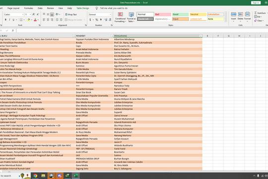 Data Entri ke Excel
