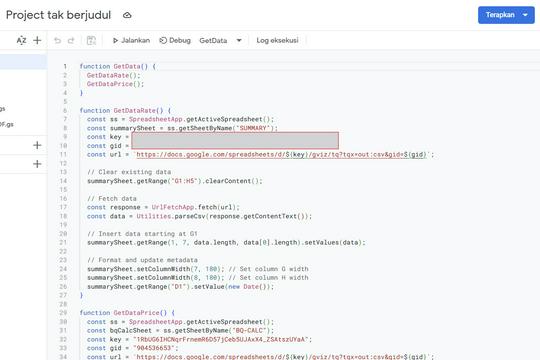 Pembuatan Formula dan Apps Script pada Google Spreadsheet untuk ...