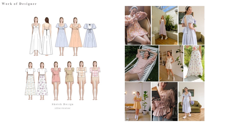 Fashion Designer รับออกแบบเสื้อผ้าผู้หญิง casual wear / evening dress ...
