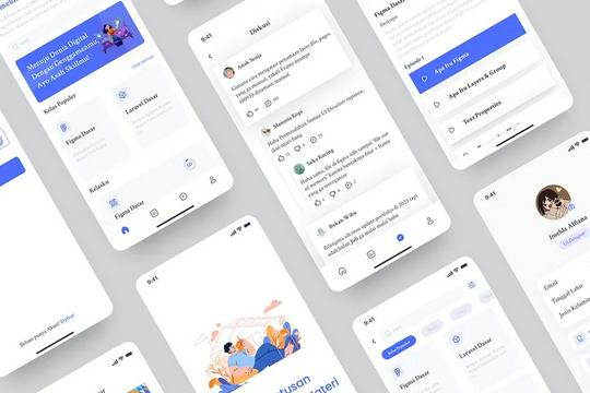 Jasa Desain Mobile UI/UX Profesional Clean dan Minimalism