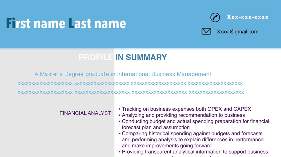 Image showcasing จัดทำ Resume for professional (ทีมงาน HR background)
