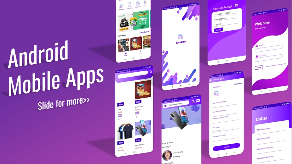 Jasa pembuatan aplikasi mobile android, (android studio)