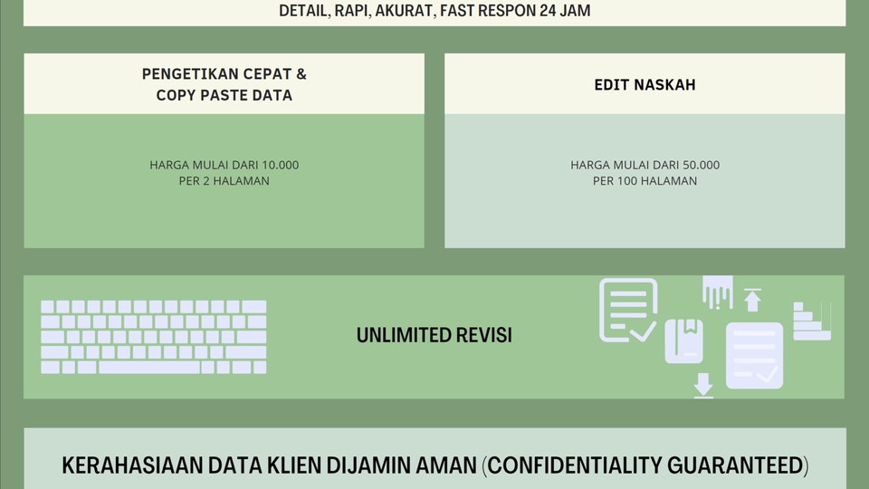 PENGETIKAN CEPAT & COPY PASTE DATA | EDIT NASKAH | FAST RESPON 24 JAM